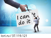 Concept of can and cant. Стоковое фото, фотограф Elnur / Фотобанк Лори