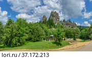 The rock complex of Tustan in Ukraine (2021 год). Стоковое фото, фотограф Sergii Zarev / Фотобанк Лори