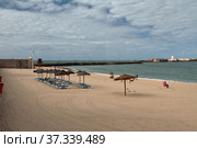 Пляж Ла Калета (La Caleta Beach). Кадис, Испания (2012 год). Стоковое фото, фотограф Вадим Хомяков / Фотобанк Лори