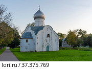 Церковь Власия, епископа Севастийского, на Волосове улице. Великий Новгород (2019 год). Стоковое фото, фотограф Александр Щепин / Фотобанк Лори