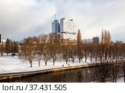 Доминанта Калининграда — Дом Советов. Калининград (2021 год). Редакционное фото, фотограф Сергей Афанасьев / Фотобанк Лори