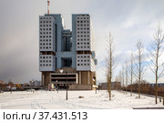 Доминанта Калининграда — Дом Советов. Калининград (2021 год). Редакционное фото, фотограф Сергей Афанасьев / Фотобанк Лори