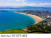 Day aerial cityscape of Santander. Стоковое фото, фотограф Яков Филимонов / Фотобанк Лори