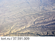 Mountains at the USA. View from the airplane (2013 год). Редакционное фото, фотограф Алексей Кокоулин / Фотобанк Лори