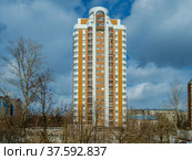 Москва, улица Ватутина, дом 18 корпус 2 (2022 год). Стоковое фото, фотограф glokaya_kuzdra / Фотобанк Лори