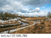 Муринский ручей. Муринский Парк. Санкт-Петербург (2022 год). Стоковое фото, фотограф Сергей Афанасьев / Фотобанк Лори