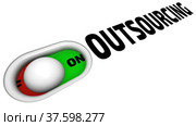 Enabling and disabling outsourcing option. Стоковая анимация, аниматор WalDeMarus / Фотобанк Лори