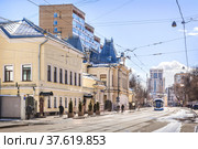 Городская усадьба А.В. Целибеевой – М.Д. Карповой (посольство Мали) на улице Новокузнецкая, Москва (2022 год). Стоковое фото, фотограф Baturina Yuliya / Фотобанк Лори