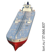 Oil tanker. 3d-rendering. Редакционная иллюстрация, иллюстратор Наталья Лагуткина / Фотобанк Лори