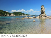 Морской пейзаж, бухта Ежовая, Приморский край. Стоковое фото, фотограф Римма Тельнова / Фотобанк Лори
