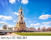Колокольня Ризоположенского монастыря, Суздаль (2022 год). Стоковое фото, фотограф Baturina Yuliya / Фотобанк Лори