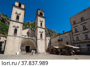 The Cathedral of Saint Tryphon in Kotor (2019 год). Редакционное фото, фотограф Юлия Белоусова / Фотобанк Лори