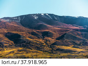 Mountain landscape. Chagan-Uzun, Kosh-Agachsky district of the Altai Republic, Russia (2021 год). Стоковое фото, фотограф Евгений Мухортов / Фотобанк Лори