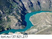Сулакский каньон. Республика Дагестан, Российская Федерация. Стоковое фото, фотограф Анна Карасева / Фотобанк Лори