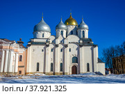 Софийский собор. Великий Новгород, Россия (2022 год). Стоковое фото, фотограф Анна Карасева / Фотобанк Лори