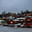Winter Christmas evening view of Porvoo, with snow falling and window lights, Finland (2013 год). Стоковое фото, фотограф Юлия Бабкина / Фотобанк Лори