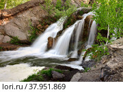 Belovsky waterfall in the spring. Стоковое фото, фотограф ArhSib / Фотобанк Лори