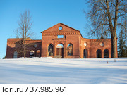 Руины старинной кирхи Яаккимаа (музей "Город ангелов"). Лахденпохья, Карелия (2021 год). Редакционное фото, фотограф Анна Карасева / Фотобанк Лори