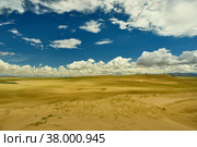 Mongolia. Sands Mongol Els, sandy dune desert, (2019 год). Стоковое фото, фотограф Александр Fanfo / Фотобанк Лори