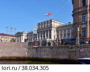 Вид на Законодательное Собрание Санкт-Петербурга с реки Мойки. Эдиториал (2022 год). Редакционное фото, фотограф Елена Павлова / Фотобанк Лори