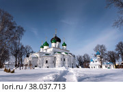 Феодоровский Переславский женский монастырь. Фёдора Стратилата собор. Переславль-Залесский город, Московская улица, 85 (2021 год). Редакционное фото, фотограф Людмила Заботина / Фотобанк Лори