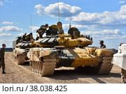 Танковый биатлон (2018 год). Редакционное фото, фотограф Людмила Заботина / Фотобанк Лори