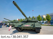 Российский танк Т-90М "Прорыв" на международном военно-техническом форуме "Армия-2022". Парк Патриот. Редакционное фото, фотограф Виктор Карасев / Фотобанк Лори