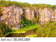 wonderful beautiful rocks of the big ay pristes on a summer sunny day. Стоковое фото, фотограф Акиньшин Владимир / Фотобанк Лори