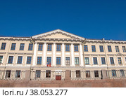 St. Petersburg, Russia - August 15 , 2022: House of merchant V. F. Gromov on the Fontanka river. Редакционное фото, фотограф Мастепанов Павел / Фотобанк Лори