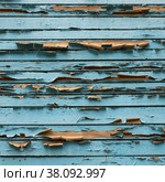 Isolated background: Peeling paint on old wall. Стоковое фото, фотограф Елена  Попкова / Фотобанк Лори