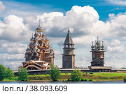 Church of the Transfiguration on Kizhi Island. The architectural ensemble of Kizhi Pogost. Russia (2020 год). Редакционное фото, фотограф Константин Лабунский / Фотобанк Лори
