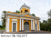 Александровские ворота (ворота порохового завода) 1800г.г арх.Ф.И.Демерцов, Санкт-Петербург (2022 год). Стоковое фото, фотограф Александр Щепин / Фотобанк Лори