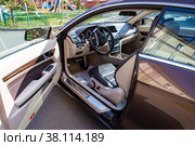 Mercedes car interior CLS Coupe (2022 год). Редакционное фото, фотограф Евгений Ткачёв / Фотобанк Лори