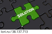 Problem and solution. The text on the puzzles. Стоковая анимация, аниматор WalDeMarus / Фотобанк Лори