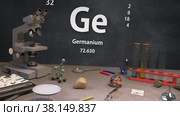 Химический Элемент 32 Ge Галлий. Периодическая система. Инфографика. Стоковая анимация, аниматор Max Konnov / Фотобанк Лори