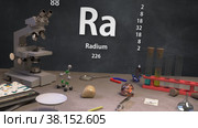 Химический Элемент 88 Ra Радий. Периодическая система. Инфографика. Стоковая анимация, аниматор Max Konnov / Фотобанк Лори