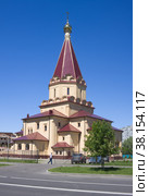 Предтеченский храм в Братееве, город Москва (2021 год). Редакционное фото, фотограф Солодовникова Елена / Фотобанк Лори
