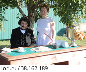 Фестиваль традиционной казачьей культуры «Александровская крепость» Хутор Аргатов, Усть-Лабинский район (2022 год). Редакционное фото, фотограф Марина Володько / Фотобанк Лори