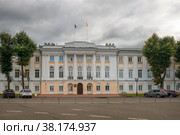 Ярославль, Здание администрации Ярославской области на Советской площади. Золотое кольцо России (2020 год). Редакционное фото, фотограф Pukhov K / Фотобанк Лори