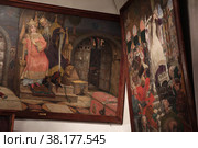 Картины Виктора Васнецова в доме-музее художника, Москва (2022 год). Редакционное фото, фотограф Дмитрий Неумоин / Фотобанк Лори