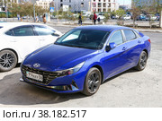 Hyundai Elantra (2022 год). Редакционное фото, фотограф Art Konovalov / Фотобанк Лори