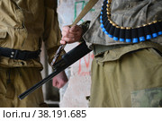 Вооружение и снаряжение добровольца. Стоковое фото, фотограф Виталий Михайлюк / Фотобанк Лори