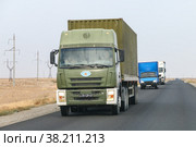 FAW truck (2022 год). Редакционное фото, фотограф Art Konovalov / Фотобанк Лори