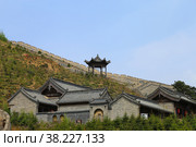 Yanmenguan, Great Wall of China. Datong, Shanxi Province. Великая Китайская Стена в првоинции Шэньси, участок Янменгуань (2018 год). Стоковое фото, фотограф Римма Тельнова / Фотобанк Лори