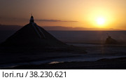 The sunrise at Chott El Jerid, a large salt lake in southern Tunisia. Chott El Jerid is the largest salt pan of the Sahara. (2014 год). Стоковое фото, фотограф Aleksandr Golubev / Фотобанк Лори