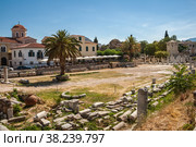 Ruins of Agora, Athens, Greece (2009 год). Стоковое фото, фотограф Юлия Бабкина / Фотобанк Лори