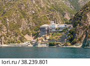 Monastery of St. Dionysiou. Holy Mount Athos in Greece (2009 год). Стоковое фото, фотограф Юлия Бабкина / Фотобанк Лори