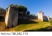 Walls of best preserved medieval town Provins in France. Стоковое фото, фотограф Яков Филимонов / Фотобанк Лори