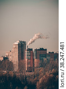 Рабочий город. Стоковое фото, фотограф Фёдор Нечаев / Фотобанк Лори