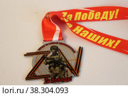 Серебреная медаль "За победу" (2022 год). Редакционное фото, фотограф хохрякова альбина накиповна / Фотобанк Лори